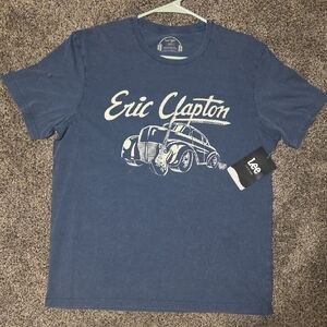 Lee Men’s Navy Graphic Eric Clapton Short Sleeve Tee